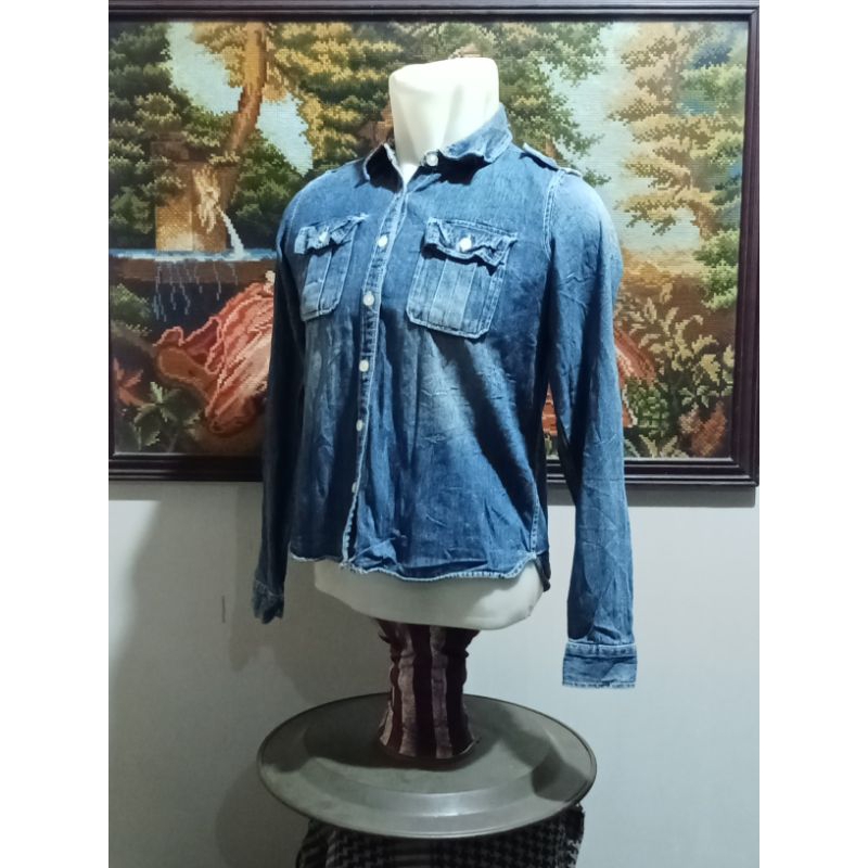 Jacket Denim Shacket AVIREX Size S Second Monza