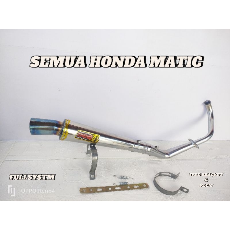 knalpot racing DAENG SAI 4 semua motor honda matic.beat karbu,beat pgm-fi,beat esp-fi,vario 110 karb