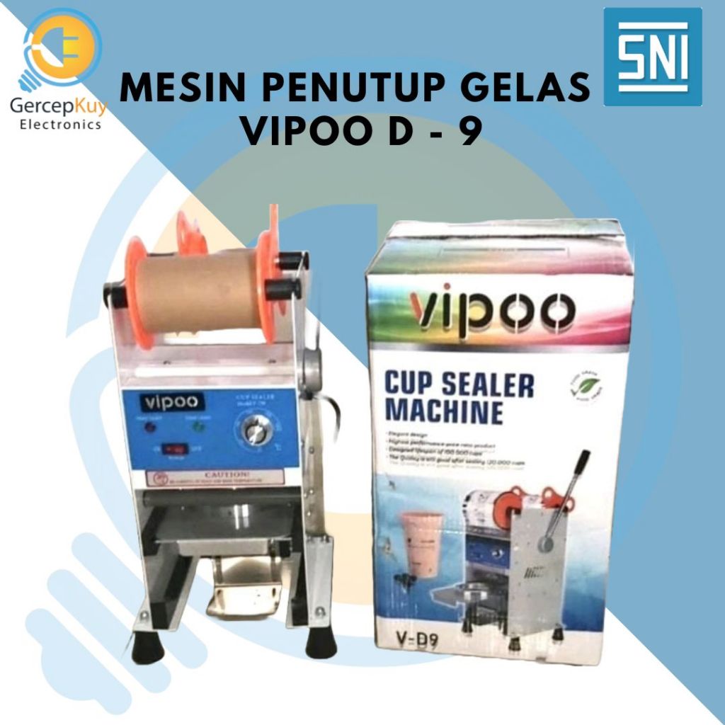 Mesin Penutup Gelas V-D9 / Mesin Cup vipoo V-D9