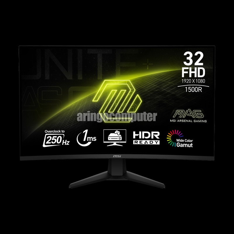 Monitor MSI GAMING MAG 32C6X VA/FHD/250Hz/1ms/HDR/Wide Color Gamut