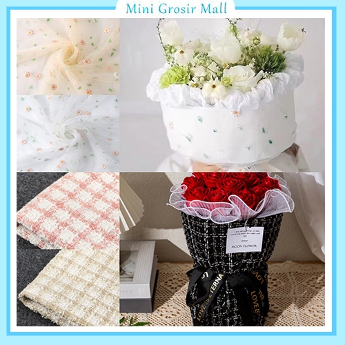 

MGM Kertas Bunga Kain Tweed Cloth Flower Wrapping Fabric Wrapped Bouquets / Kain Pembungkus Wrap Bunga KB 6263 6268 6269 6271