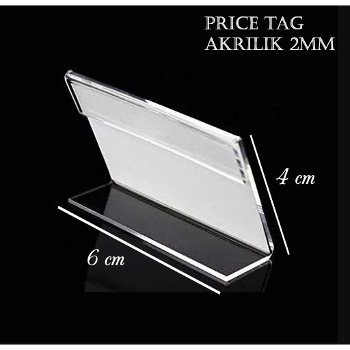 Price Tag Akrilik Rak Stand SESERAHAN