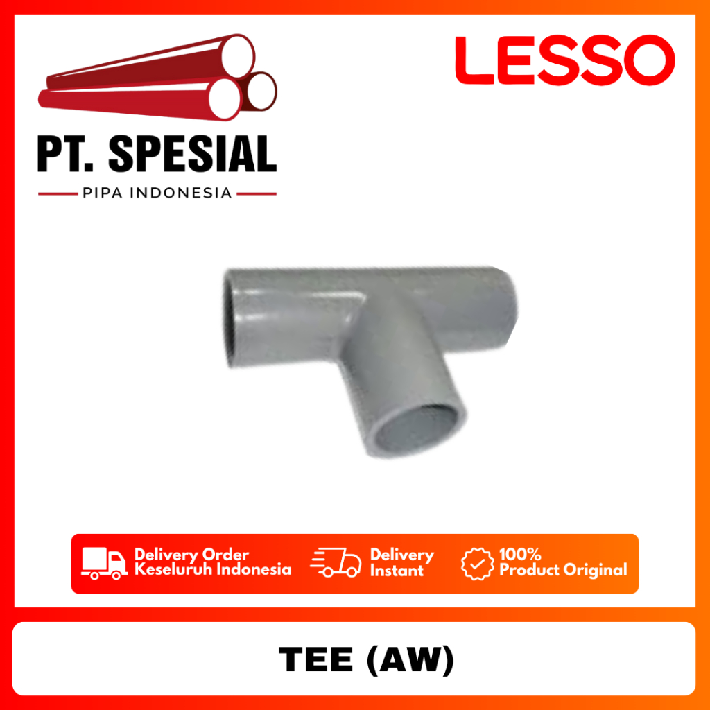 Tee AW PVC Lesso 2 Inch / Tee AW / Tee AW Lesso / Tee PVC AW - 08