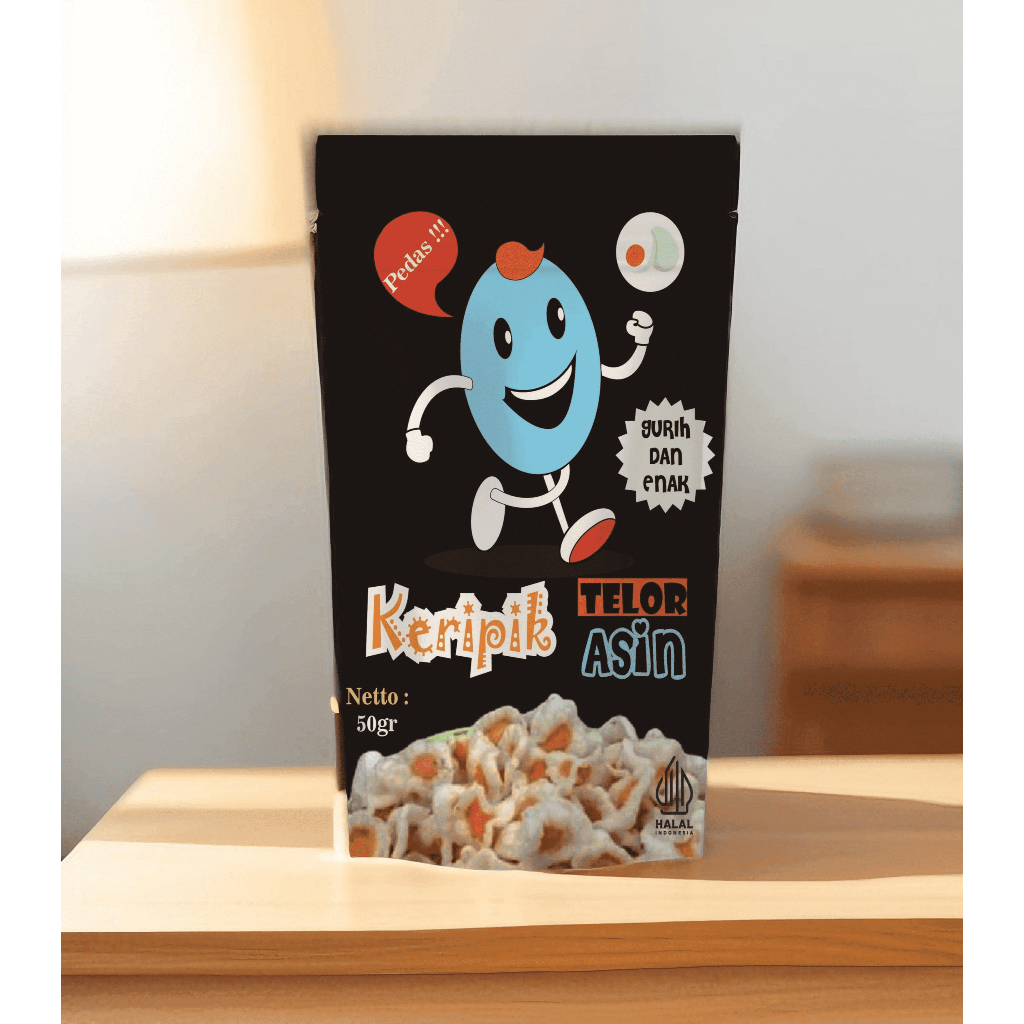 

Keripik Telor Asin Pedas