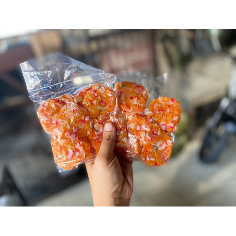 

cipuk aci kerupuk bentuk koin isi 10