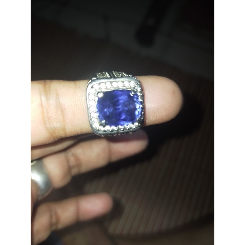 Cincin Batu Blue Safir