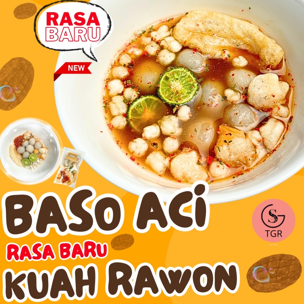 

[KUAH RAWON] 1 Bungkus Baso Aci Kuah Rawon Instan