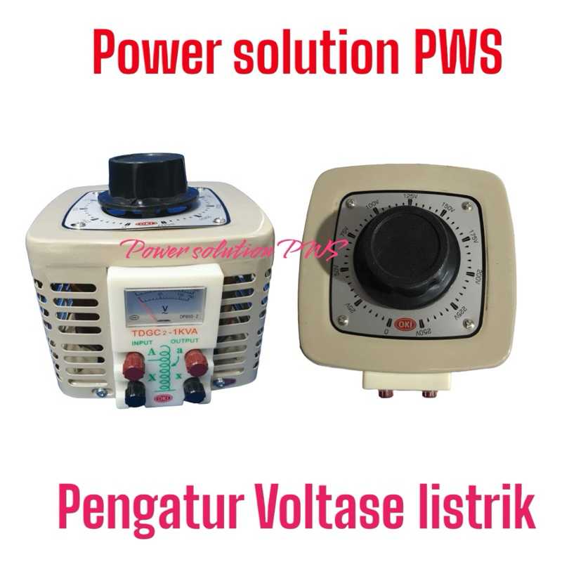 Oki Slide Regulator 1000 Watt S/ tabilizer Manual model putar Dari 0 s/d 250 Volt 1000w / Alat Penga