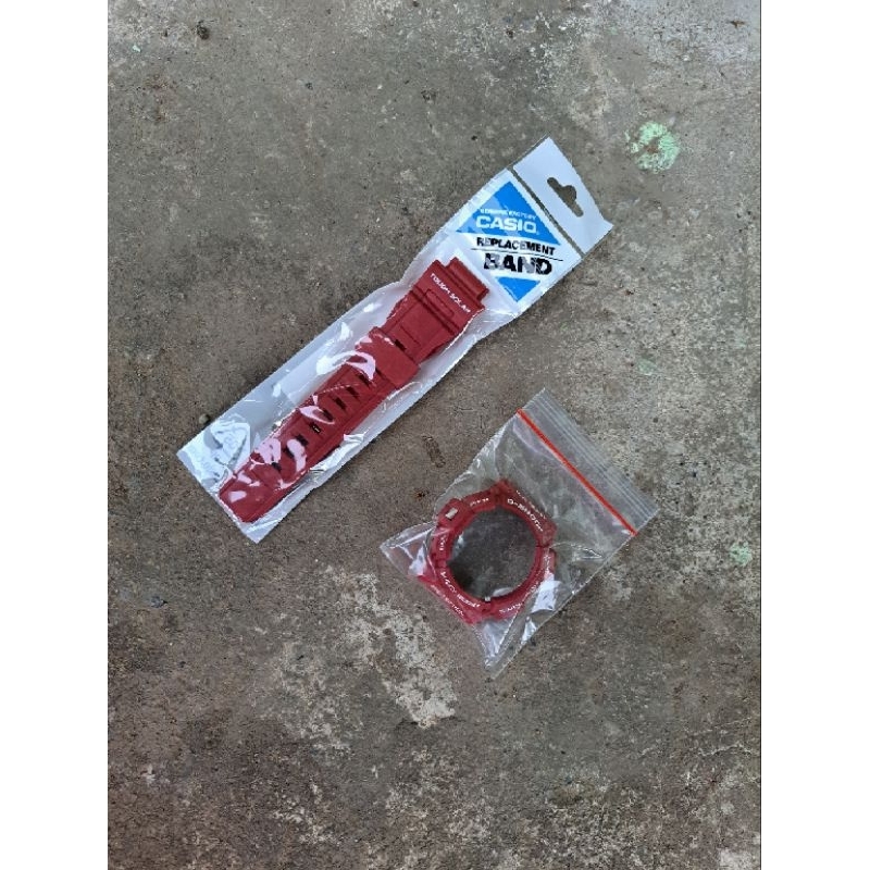 CASIO G SHOCK MUDMAN G9300 RD4 G 9300RD4 G9300RD 4 BEZEL DAN STRAP ORIGINAL