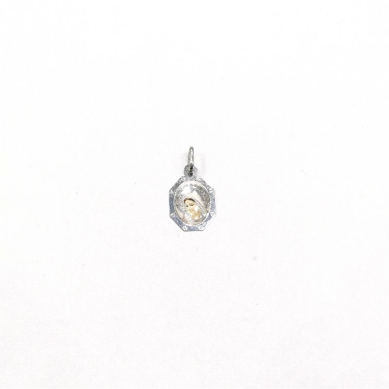 Liontin Medali Bunda Maria Emas Italy Asli (KP551)