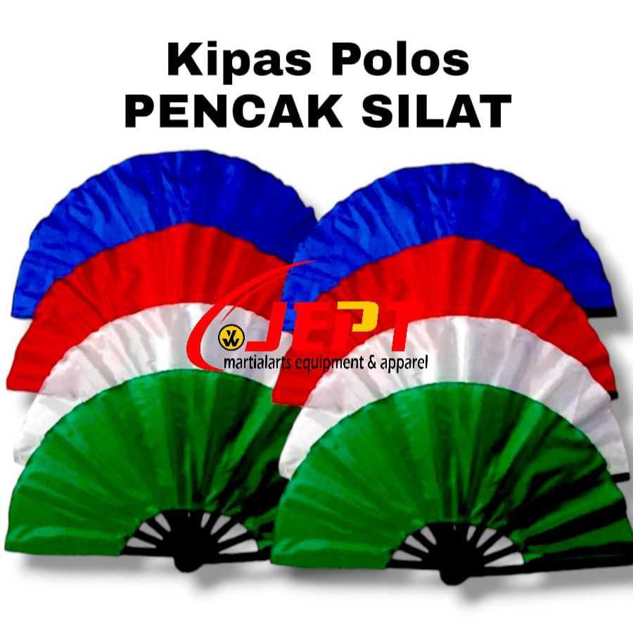 kipas seni pencak silat polos / kipas silat polos / kipas tanpa logo
