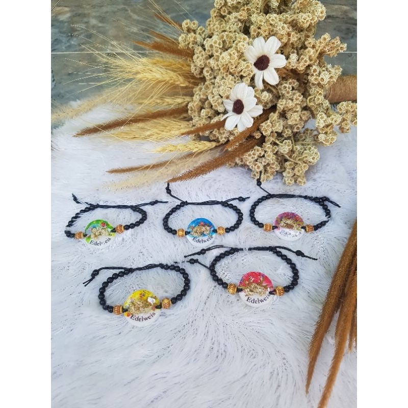 gelang Edelweis bromo bulat,souvenir bromo