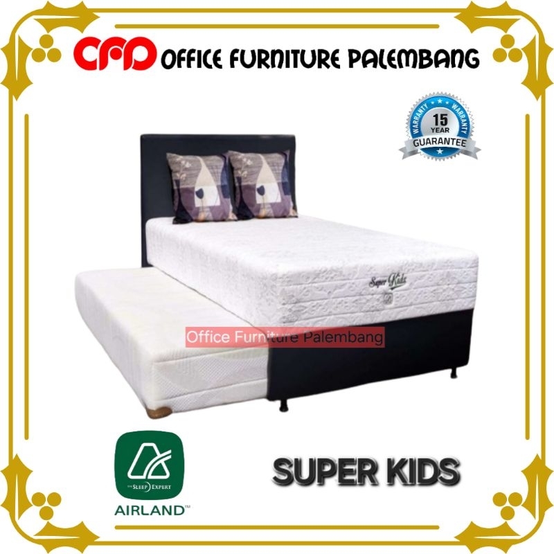 springbed anak 2in1 airland SUPER KIDS matras kasur bed dorong bed sorong