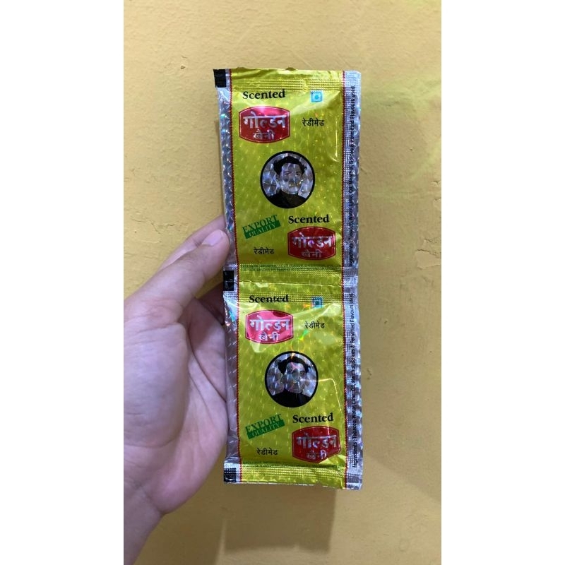 

GOLDEN KHAINI ASLI INDIA HARGA SACHETAN