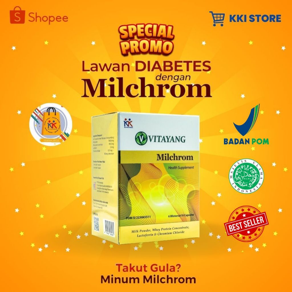 VITAYANG MILCHROM SUPLEMEN DIABETES 60 BUTIR