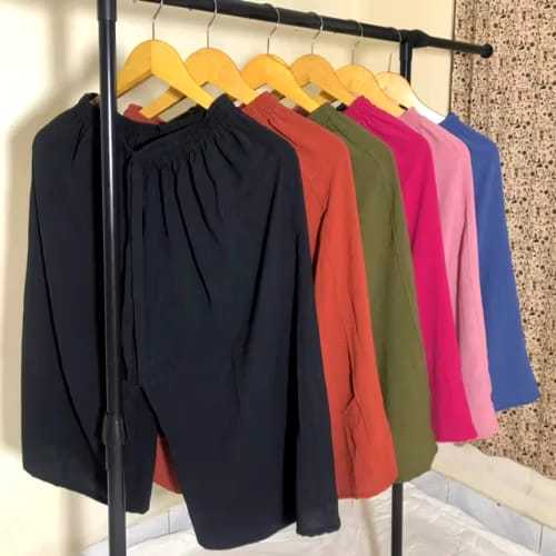 kulot cringkle 7/8 jumbo airflow model terkini kulot cringkle premium