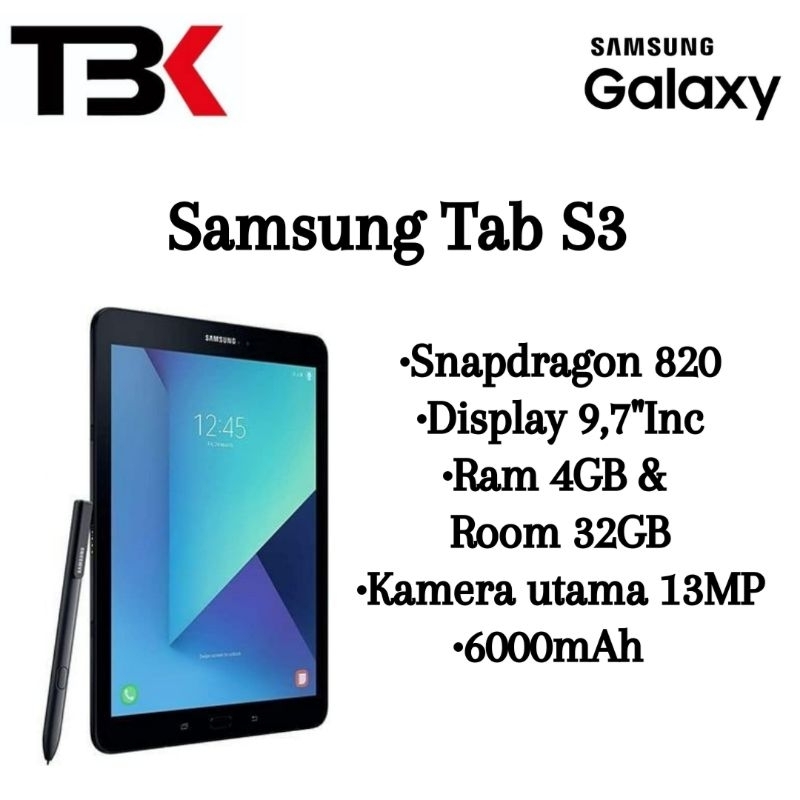Samsung Tab S3 4/32GB Ori Second