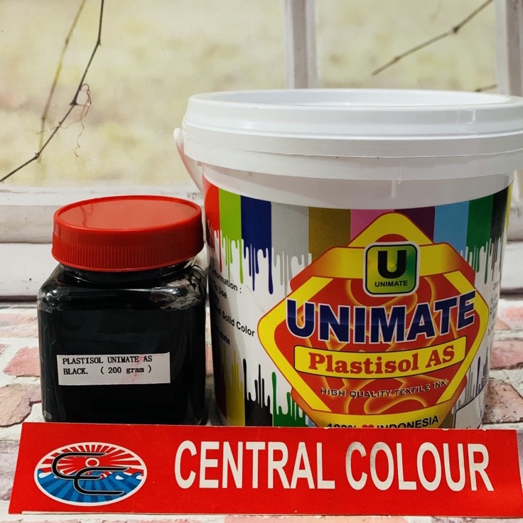 

STOK SEDIKIT Cat Plastisol Unimate AS Black Hitam 2GR