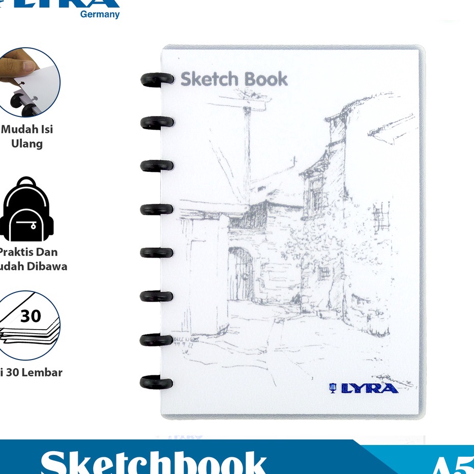 

SPESIAL DISKON Lyra Buku Sketsa Ukuran A5 3 Lembar Sketch Book Binder Buku Bergambar Lyr92125