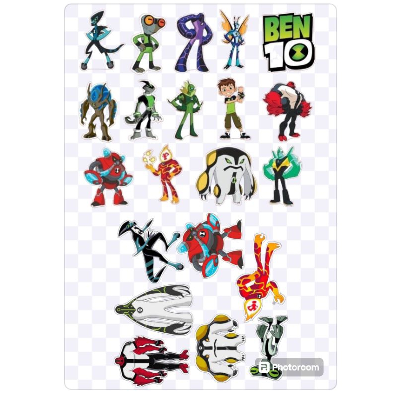 

stiker anime Ben 10 cartoon lucu/ stiker anime Ben 10