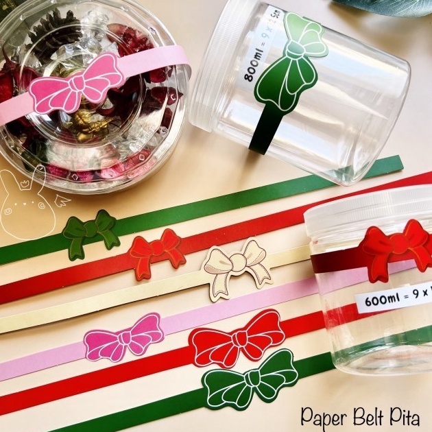 

TREND PRODUCT 2pcs Paper Belt Pita PBP Sleeve Kotak Segel Sabuk Natal Lebaran Sincia PBP