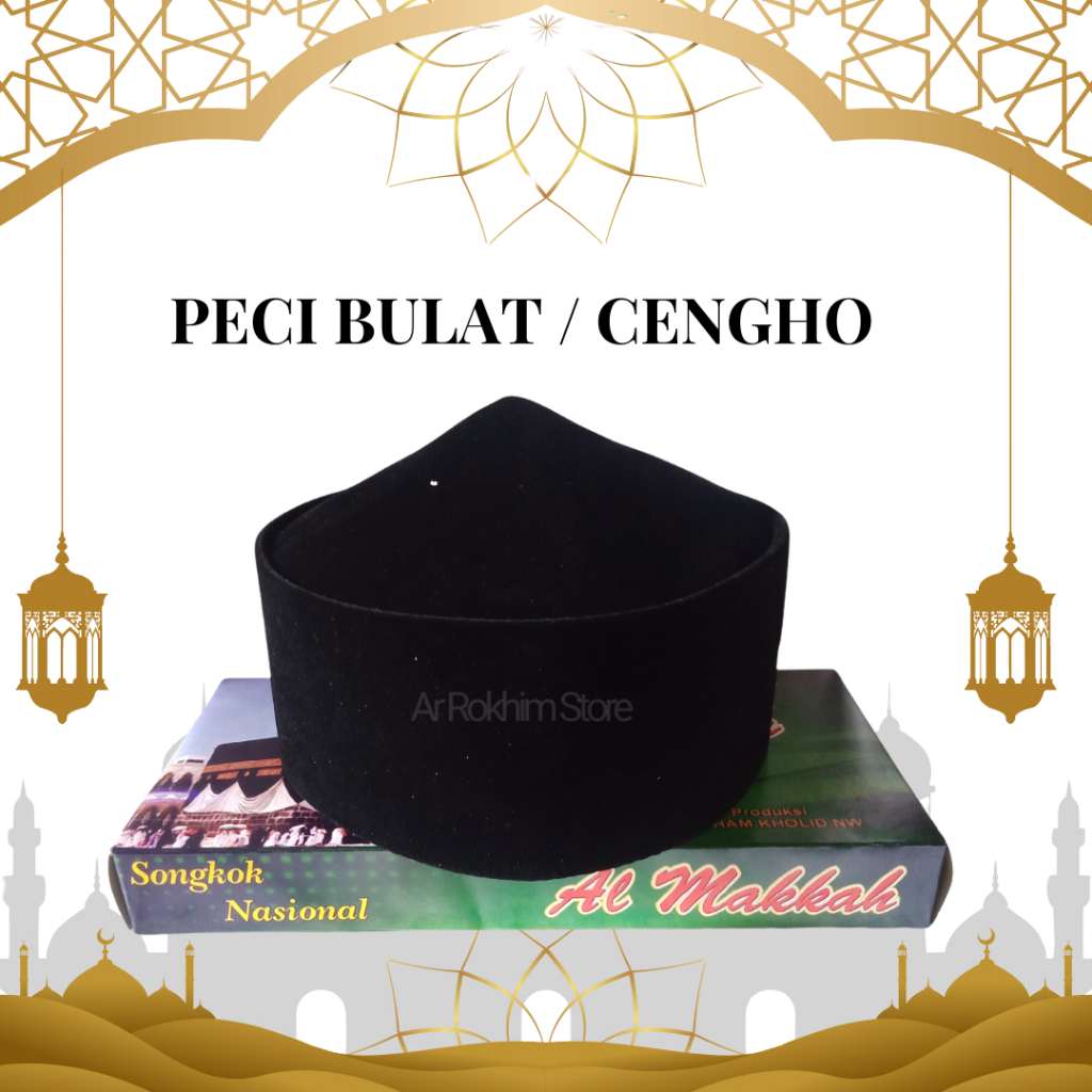 SONGKOK PECI SUFI / TURKI KERUCUT BULAT