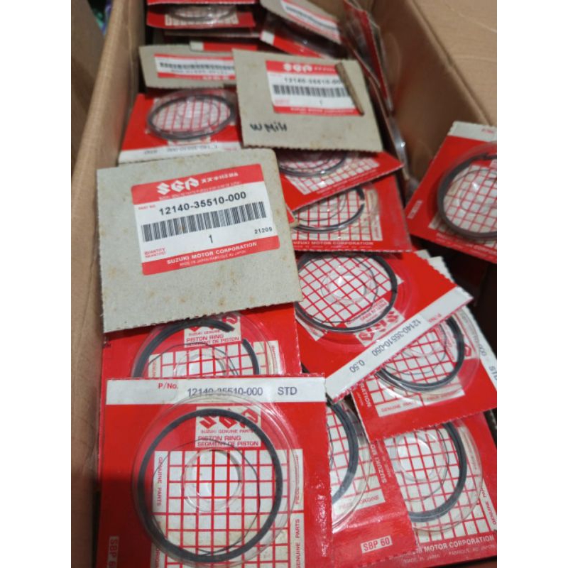RING PISTON SUZUKI RC 100 ORIGINAL OVERSIZE OS STANDAR OS 0 OS 50 OS 100