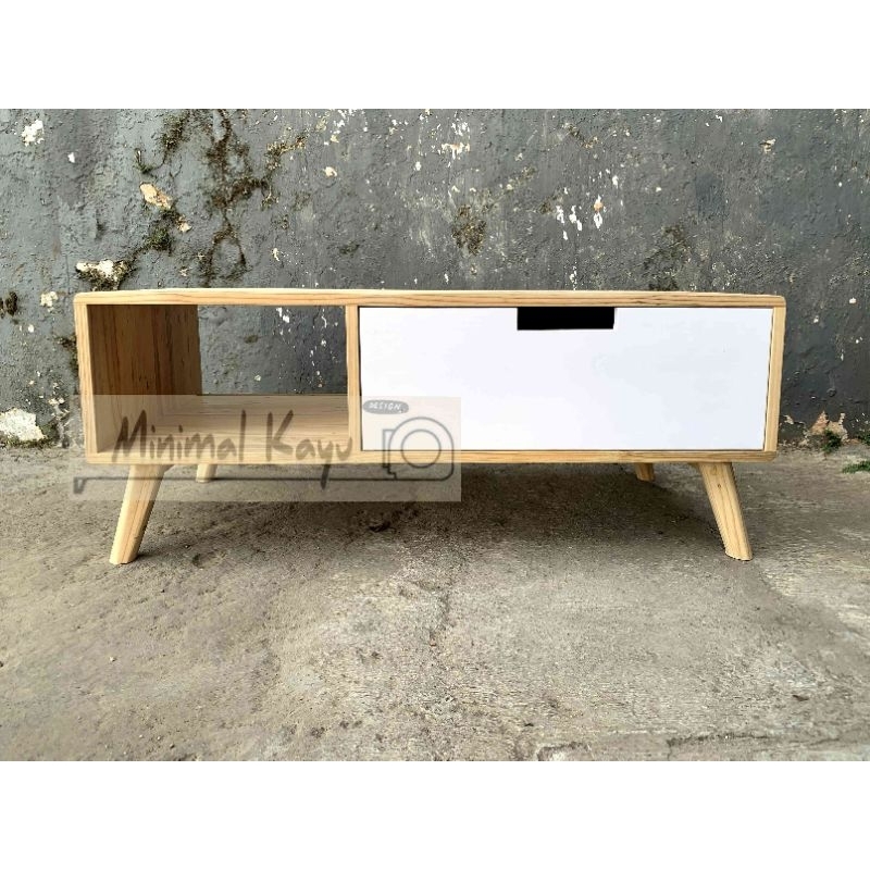 Meja Tamu / Meja Coffe /Meja Tv minimalis full kayu pinus palet jati belanda ukuran 100x50x40cm
