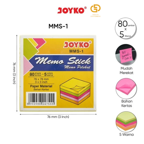 

Memo Stick Kertas Memo Tempel Sticky Note Joyko MMS-1