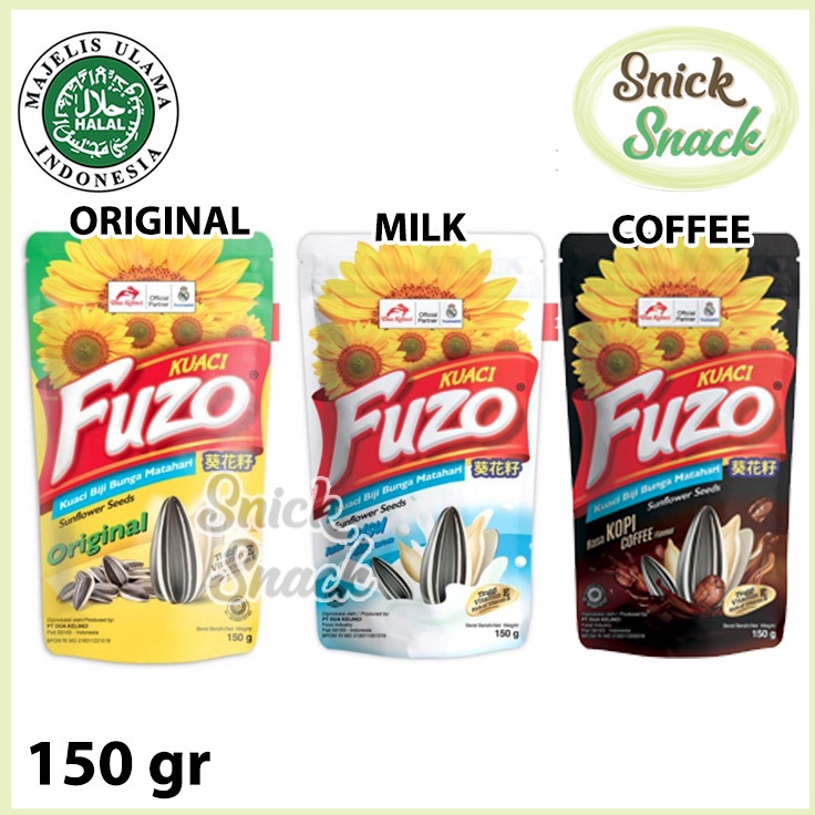 

NEW PRODUCT Fuzo Kuaci 14 gr Original Milk Coffee Snack Biji Bunga Matahari Rasa Asin Susu Kopi