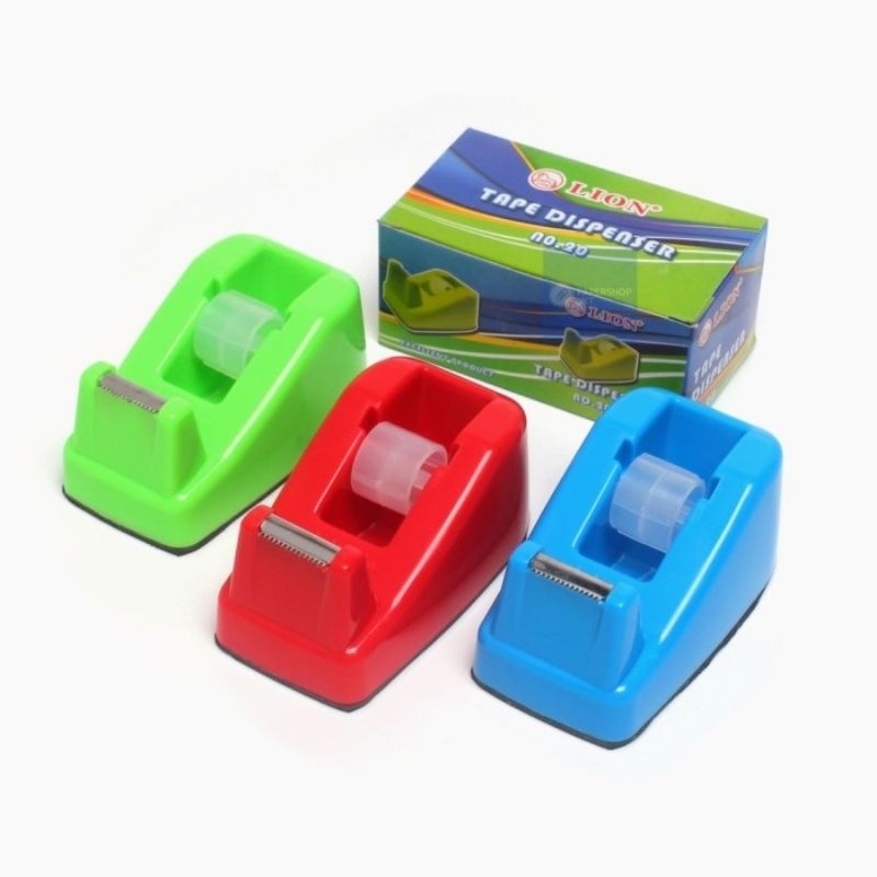 

Tape Dispenser Lion No 20 / Tape Dispenser Lion Kecil / Tempat Solatip Kecil Lion