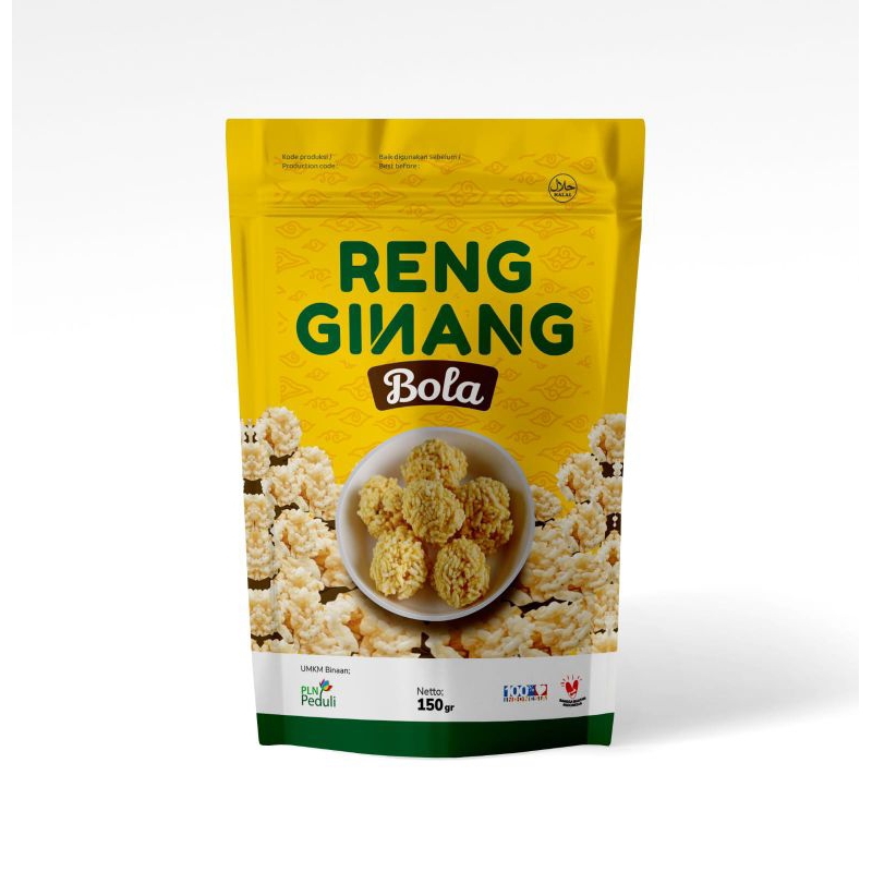 

Rengginang Bola Asin Gurih Enak 150 gram oleh oleh khas cirebon