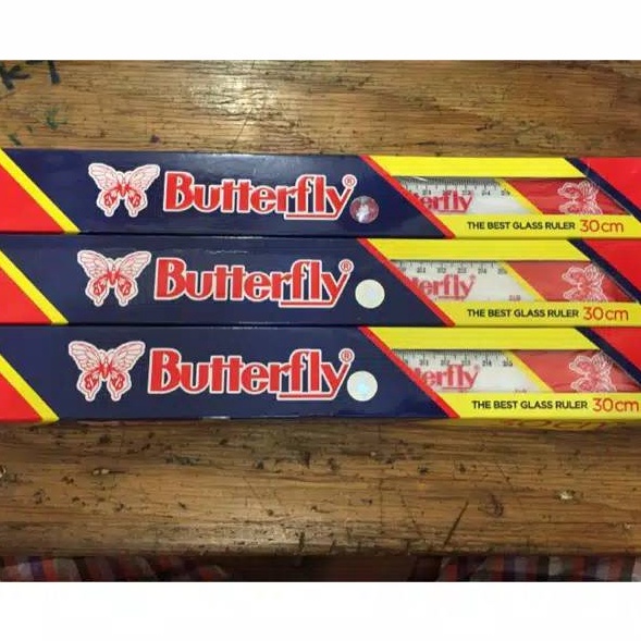 

BIG PROMO Penggaris 3cm Butterfly 1pak isi 12pcs