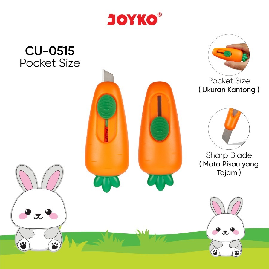 

Cutter Pemotong Mini Carrot Joyko CU-0515 Original (1 PCS) / Joyko Cutter Mini Wortel / Mini Cutter Fancy CU 0515 Per Pcs