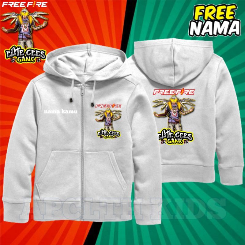 Jaket Zipper Anak Free Fire Char Sultan SayapTato Jaket Anak