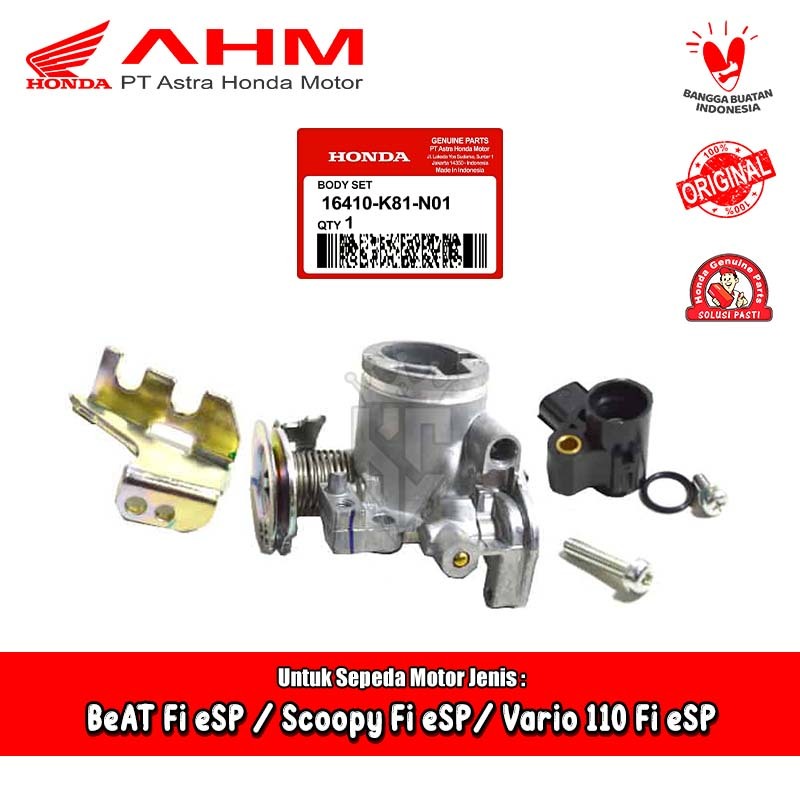 Body Set Sensor TPS Honda BeAT Eco Street Scoopy Fi eSP Stater Halus Original AHM 16410-K81-N01