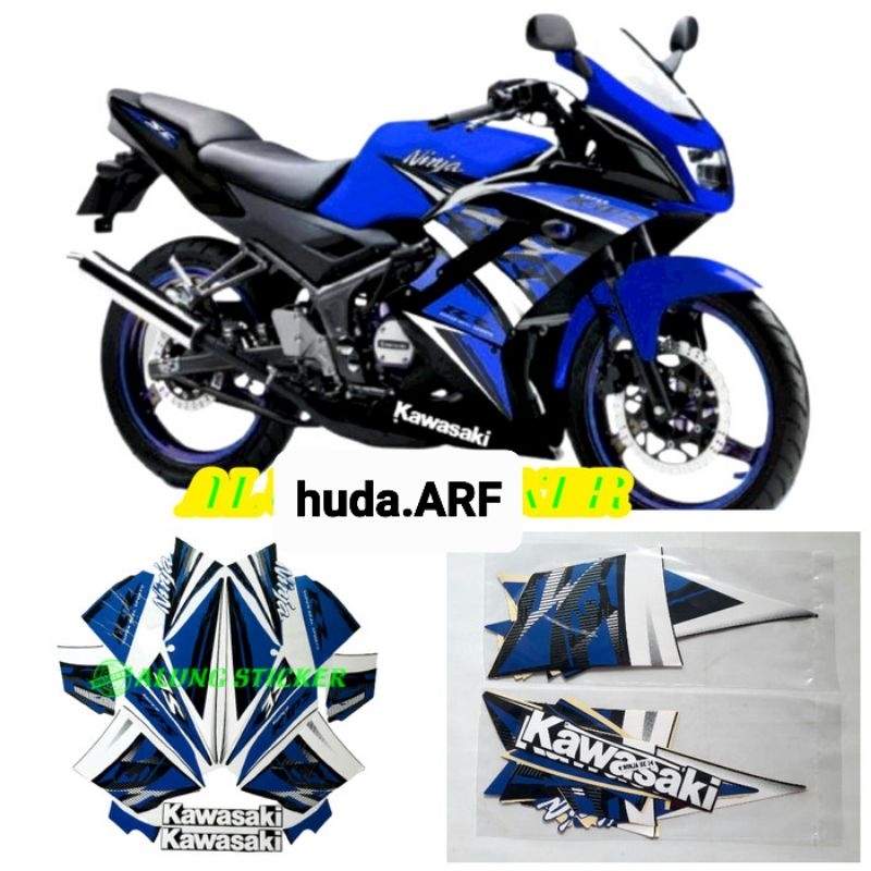 STRIPING STICKER LIS DECAL STANDAR ORI ninja rr se 2014 NINJA RR SE spesial edition 2014 biru