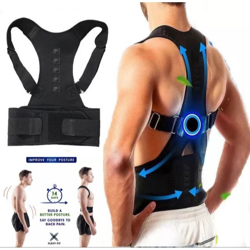 KORSET PRIA KORSET PENYANGGA PUNGGUNG TULANG BELAKANG KORSET KESEHATAN PENCEGAH BUNGKUK