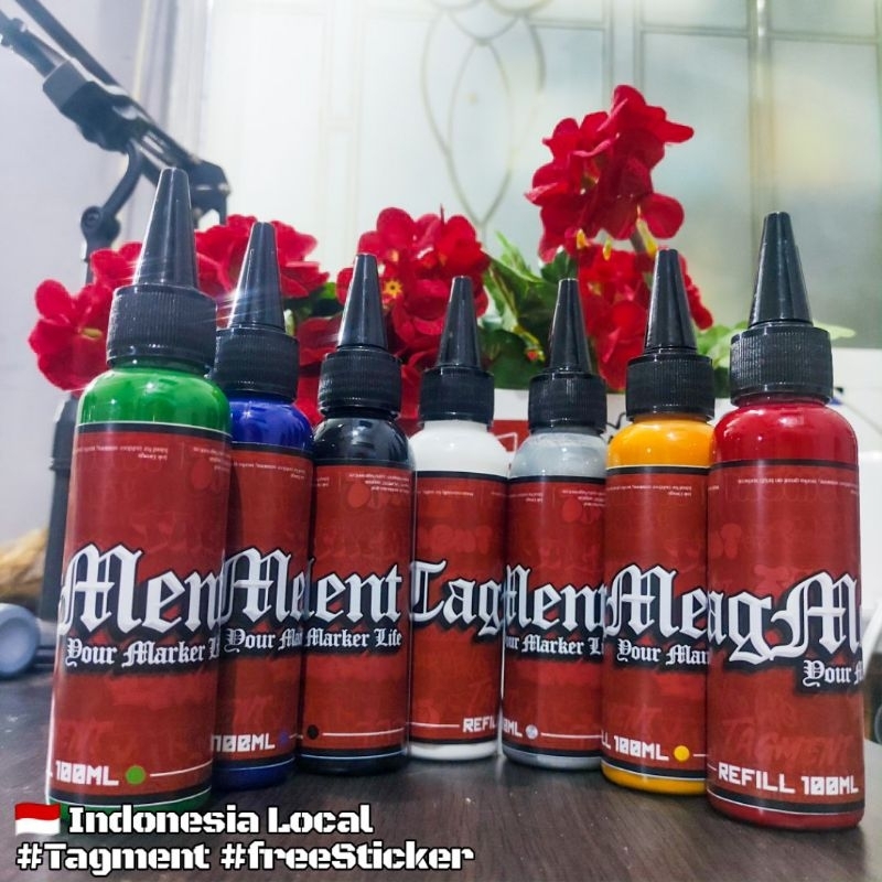 

Tagment Premium Colour 100ml Tinta Mop Marker Permanent Color Tinta Karung Tinta Spidol Tinta Graffiti Bombing