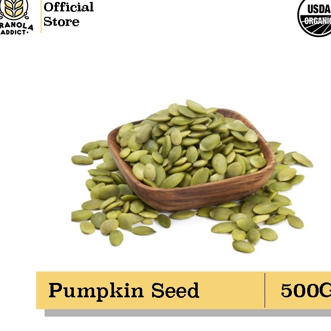 

STOCK TERUPDATE Granola Addict Pumpkin Seed Biji Labu Kupas 5G