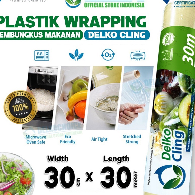 SUPER BIG SALE Plastik Cling Wrap 3cm x 3m Wrapping Pembungkus Makanan DELKO CLING TERMURAH  SATUAN