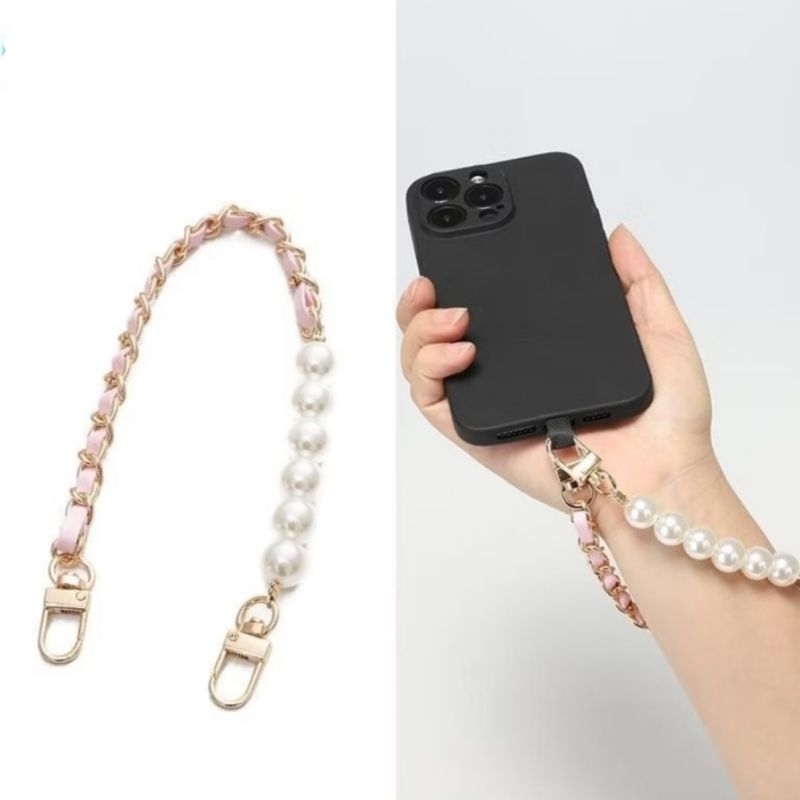 

LANYARD NAGITA PENDEK MUTIARA FREE MIKA PENGAIT UNTUK SEMUA TYPE HP GANTUNGAN HP LANYARD TALI HP | GITACRISTAL.29