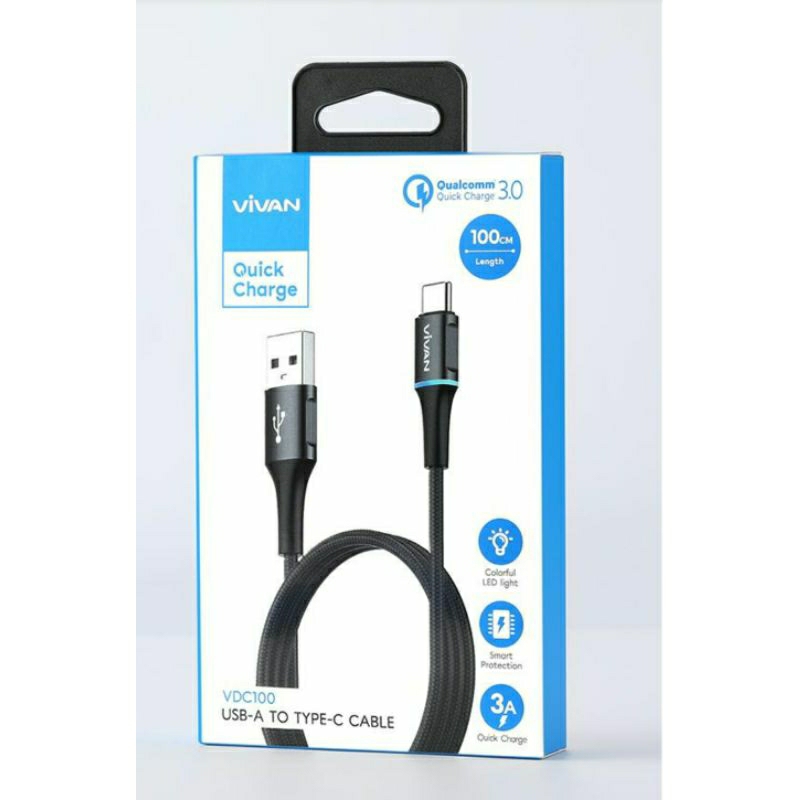 VIVAN KABEL DATA VDM100/VDL100/VDC100 & VDM200/VDL200/VDL200 Quick charger.