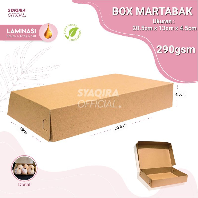 Dus Martabak|Dus Donat|Ukuran 20.5x13x5cm