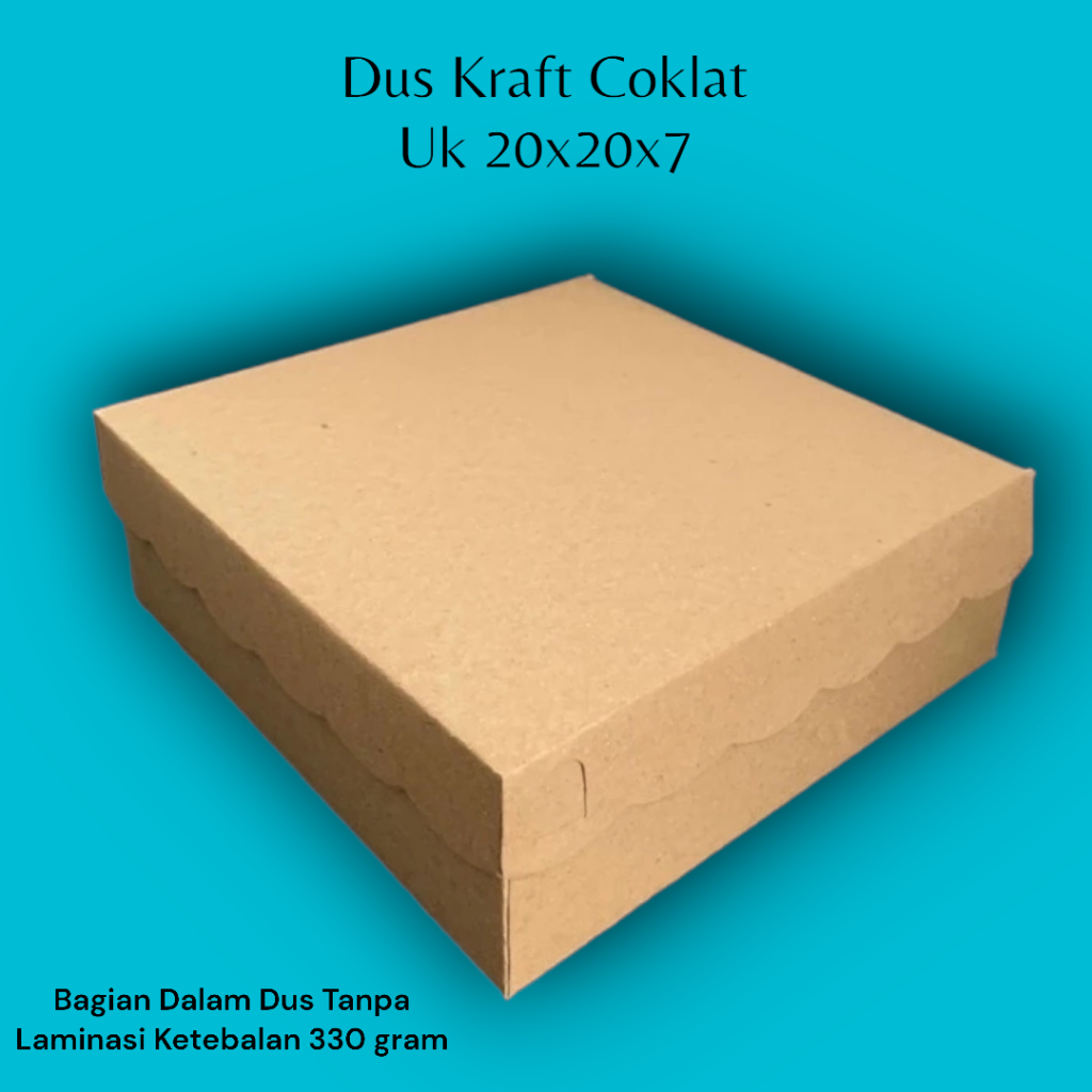 

Dus Kue / Kotak Makan Nasi R10K Dan R10B Kraft Cokelat (Ketebalan 330gram) Finishing Warna Coklat