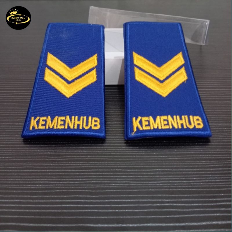Pangkat Kemenhub Bordir Golongan 2B | Atribut Dishub | Atribut Perhubungan | Atribut Kemenhub