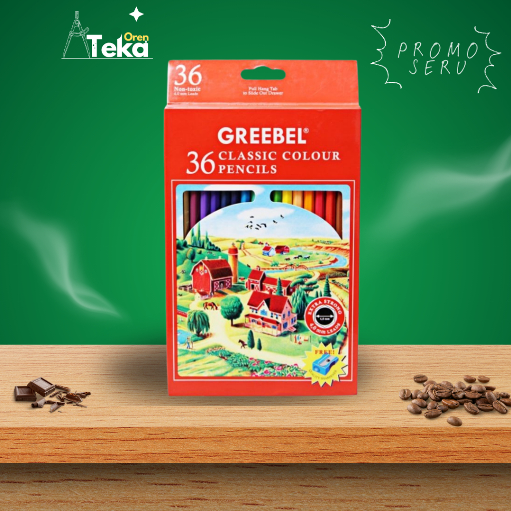 

Pensil warna greebel 36 warna 5736 extra strong classic colour pensil