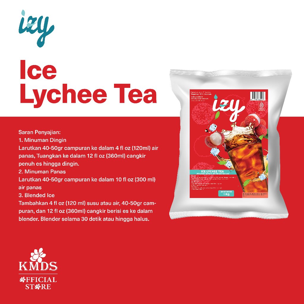 

Izy Powder Drink Lychee Tea 1kg