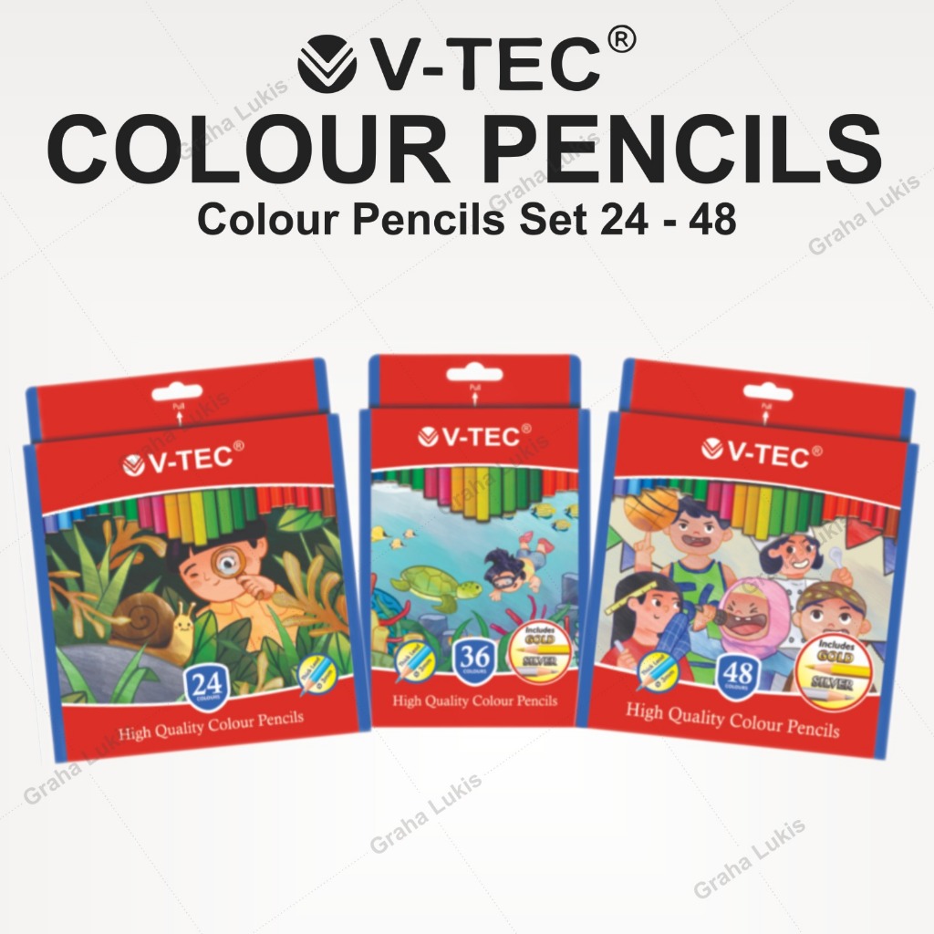 

V-TEC Pencil Colours Set - Pensil Warna Set