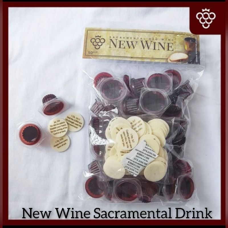 

Anggur Perjamuan Kudus + Hosti Ayat Kecil Inggris ~ Isi 50